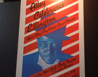Alvin Ailey Duke Ellington Lincoln Center performance | Reproduction Poster gift for dance lover framable