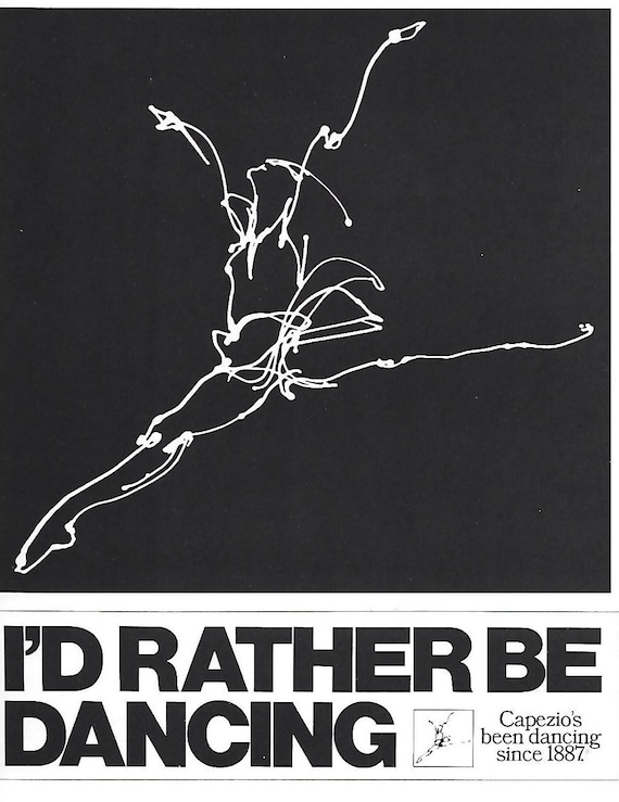 Capezio I'd Rather Be Dancing Poster Multiple Sizes | Gift for
