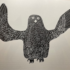 イヌイットアート｜セイウチと男たち｜北極圏アートワールド｜石版画