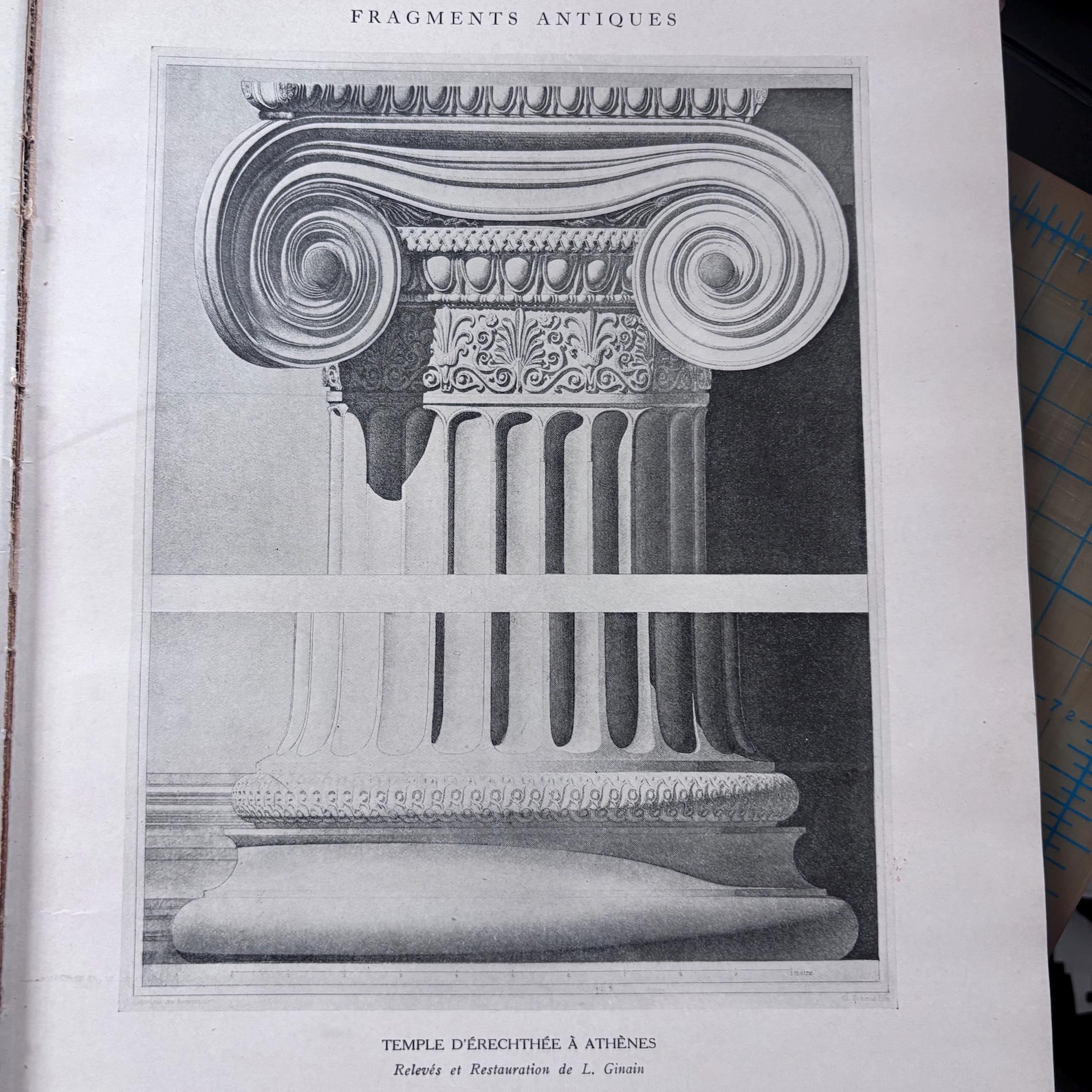 Athens Element 1923 Erechtheion Temple of Athena Polias Architectural Elements by D ...
