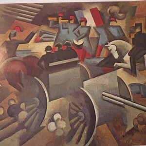 Roger de La Fresnaye Artillery Cubist Art ephemera Paris 1943 gift for art lovers framable French school of art early 20th century image 3