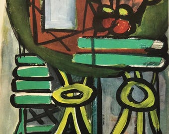 Édouard Pignon, Green Table with Mortar | Limited Edition 1946 Vintage Print | Wall Art
