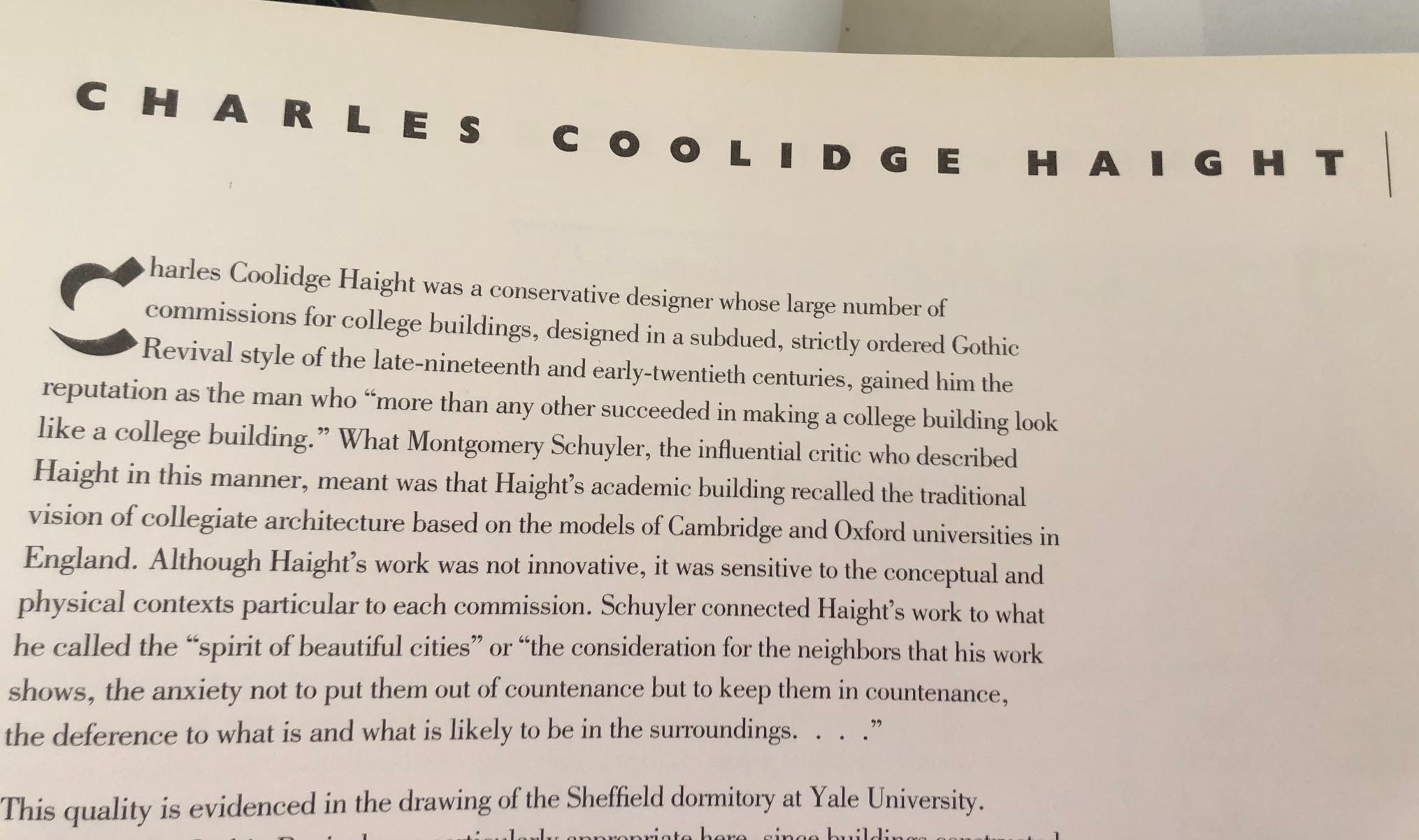 Yale Haight Sheffield Dorm by Charles Coolidge Gothic Revival Style ...