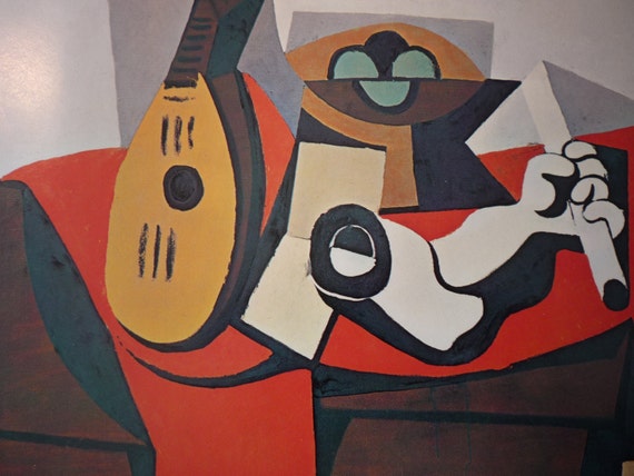 ピカソ プラスチックの腕を持つ静物画 1925年 - キュビズムアート 額装