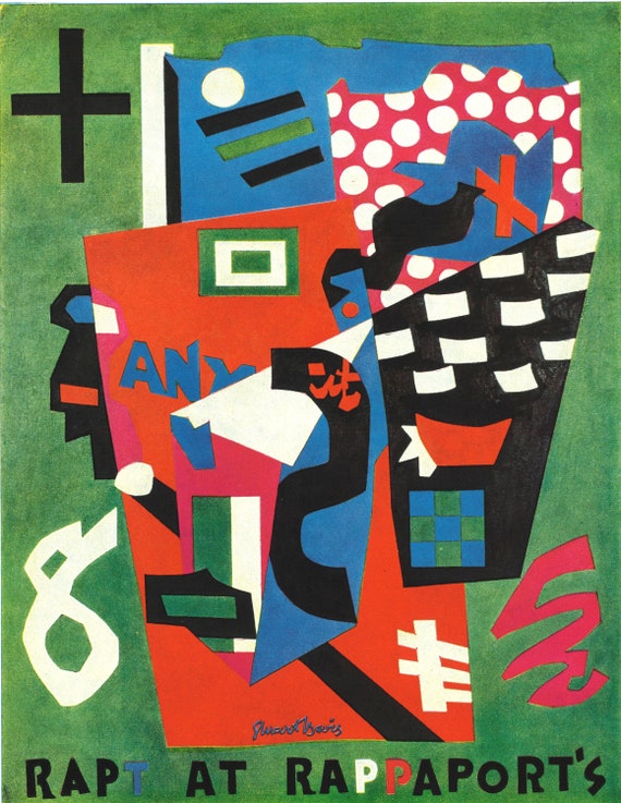 Stuart Davis Rapt at Rappaport's - Fine Art Print - Gift for Art
