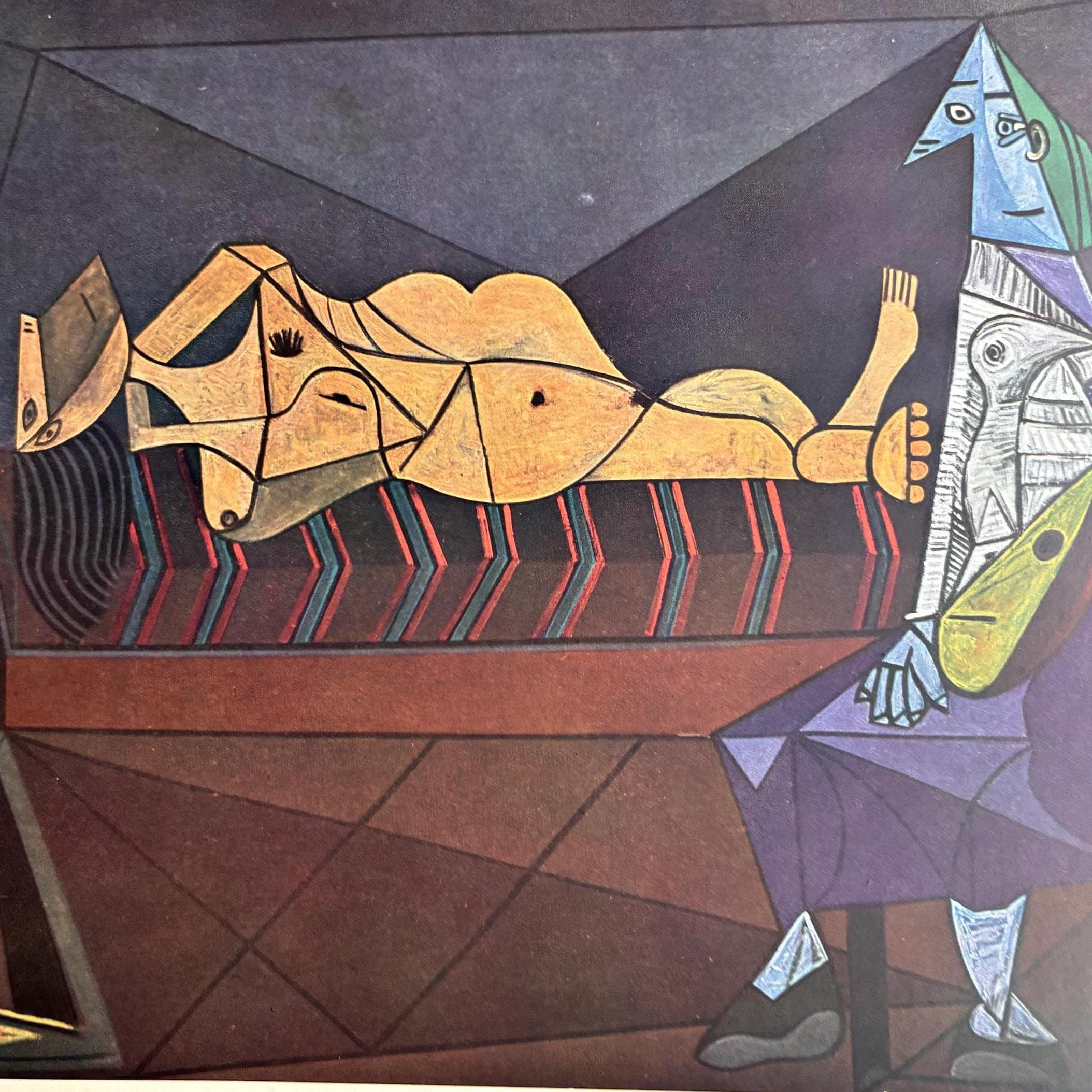 Vintage 1950 Picasso “Aubade” Lithograph Art Print Vintage 1950 Picasso “Aubade” Lithograph Art Print