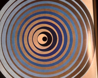 Victor Vasarely, Vonal-KSZ | Vintage Publicerad Print | Op Art | Modern väggkonst