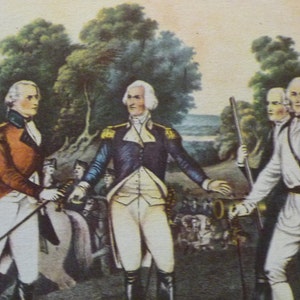 Kapitulation von General Burgoyne - Currier und Ives - Fine Art Print - Unabhängigkeitskrieg - George Washington - amerikanischen Geschichte Druck