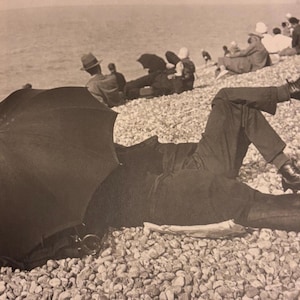 Henri Cartier-Bresson | Dieppe France 1926 | In the Beach | Black and White | Vintage Published Lithograph | Ready to Frame | Wall Art