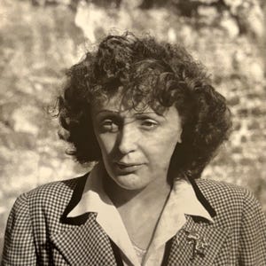 Edith Piaf, Paris 1946 by  Henri Cartier-Bresson | Vintage Published Lithograph | Ready to Frame