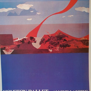 Houston Ballet Allens Landing 1975 season poster designed by Doris Hood Vintage Poster print 9 by 13 gift for dance lover Texas Arts