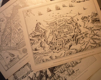 Vintage Maps -Old and New World Reproductions of 15th to 18th century  Buy a pack of maps great for scrapbooks, framing, collage, decoupage