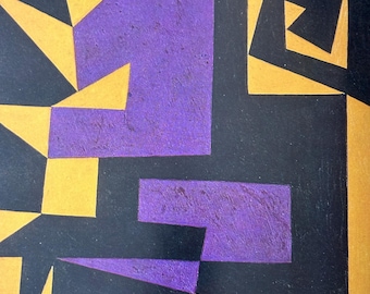 Victor Vasarely, Santorin | Vintage Published Lithograph | Op Art | Modern Wall Art