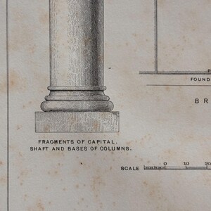 Diagram of Roman Ruins | Chester England | Tavern Plot Plan | Published ...