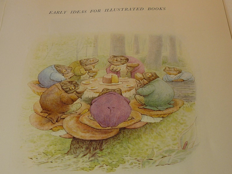 Beatrix Potter - Toad's Tea Party - Great Print to Frame. Beautiful ...