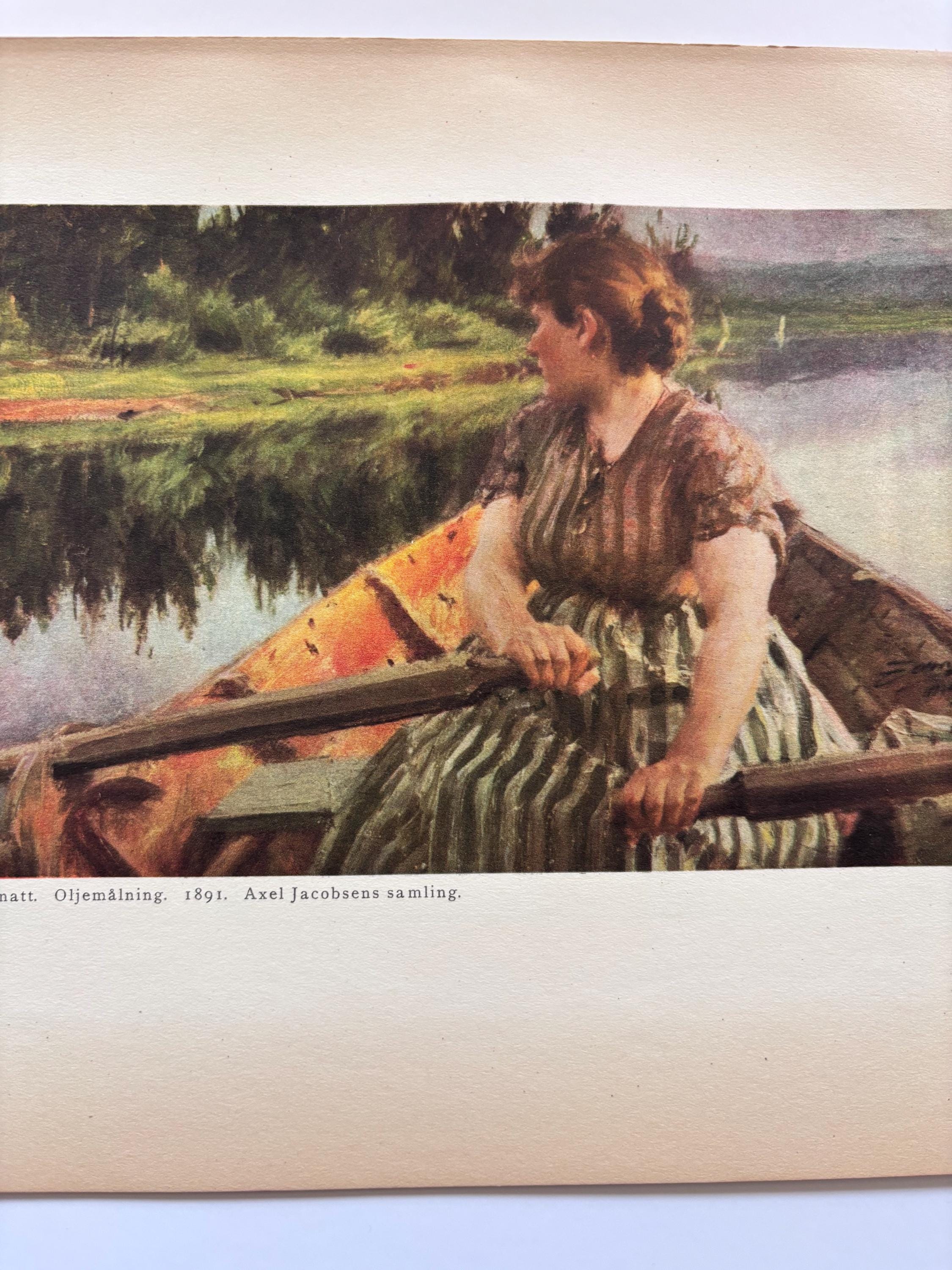 洋書 Kunst in der Schweiz 1890-1980 Anders Zorn, Midnight Sweden | Original Published Color Lithograph