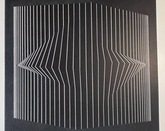 Victor Vasarely, Ilile II | Original Published Lithograph | Op Art | Modern Wall Art | Vintage Art print