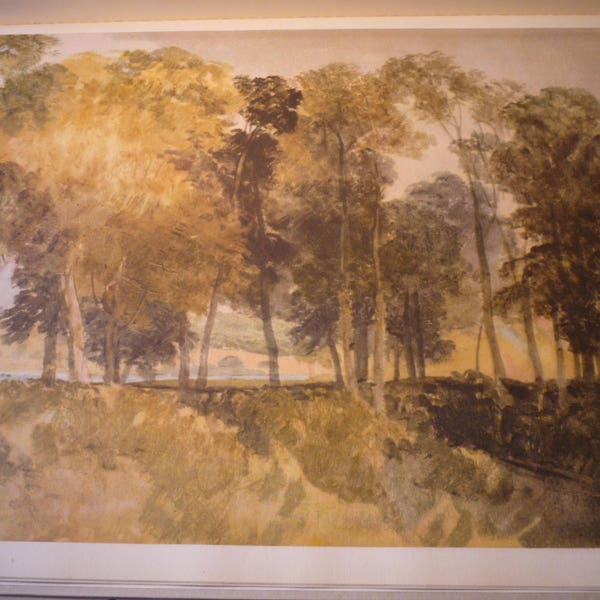 J M W Turner Arbres Près de Richmond Paysage anglais pour les amateurs d’art paysager framable Wall Decor, Fine Art Print