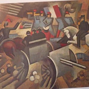 Roger de La Fresnaye Artillery Cubist Art ephemera Paris 1943 gift for art lovers framable French school of art early 20th century image 4