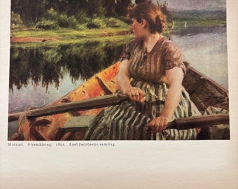 Anders Zorn, Midnight Sweden | Original Published Color Lithograph