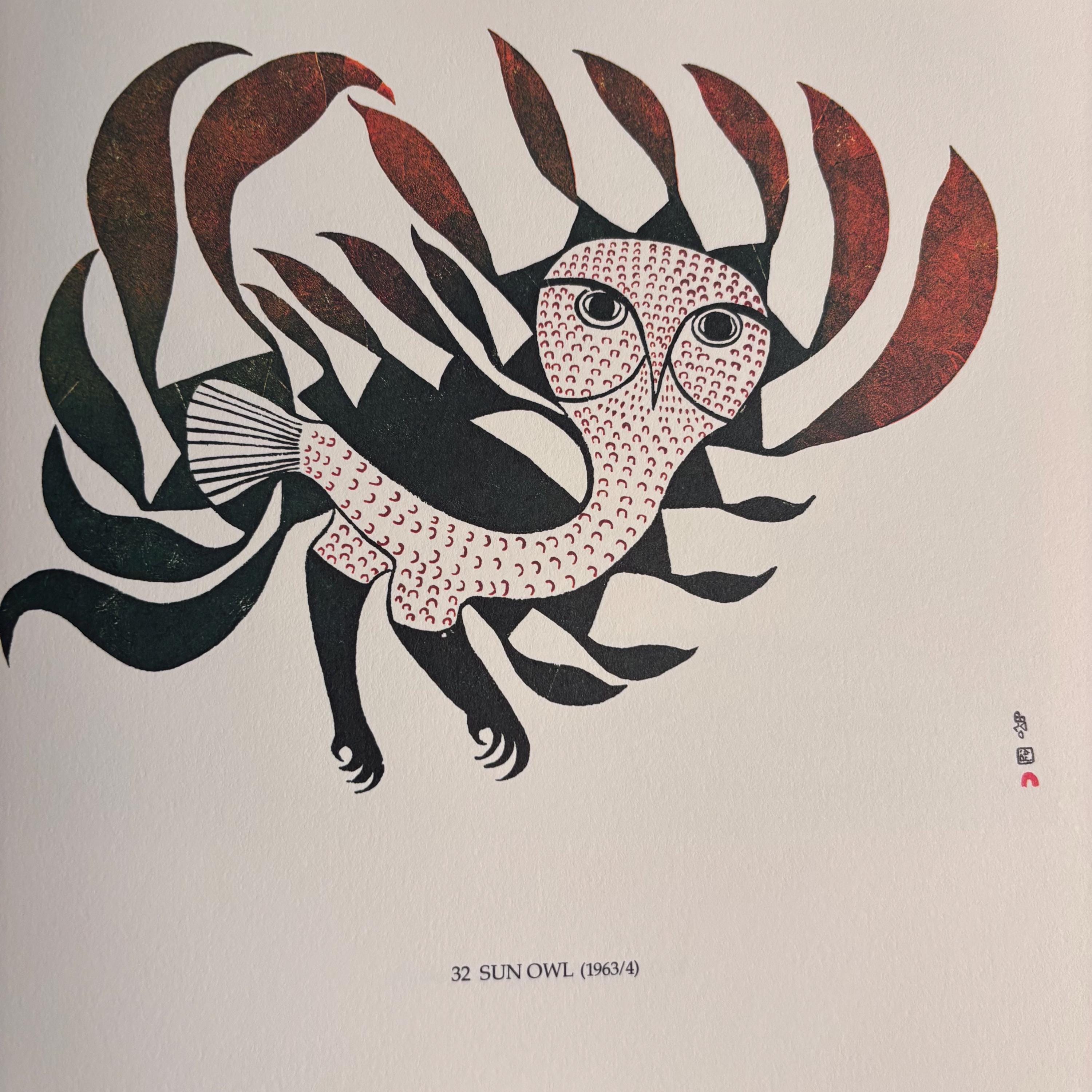 Sun Owl by Kenojuakk | Stone Cut | Cape Dorset Baffin Island