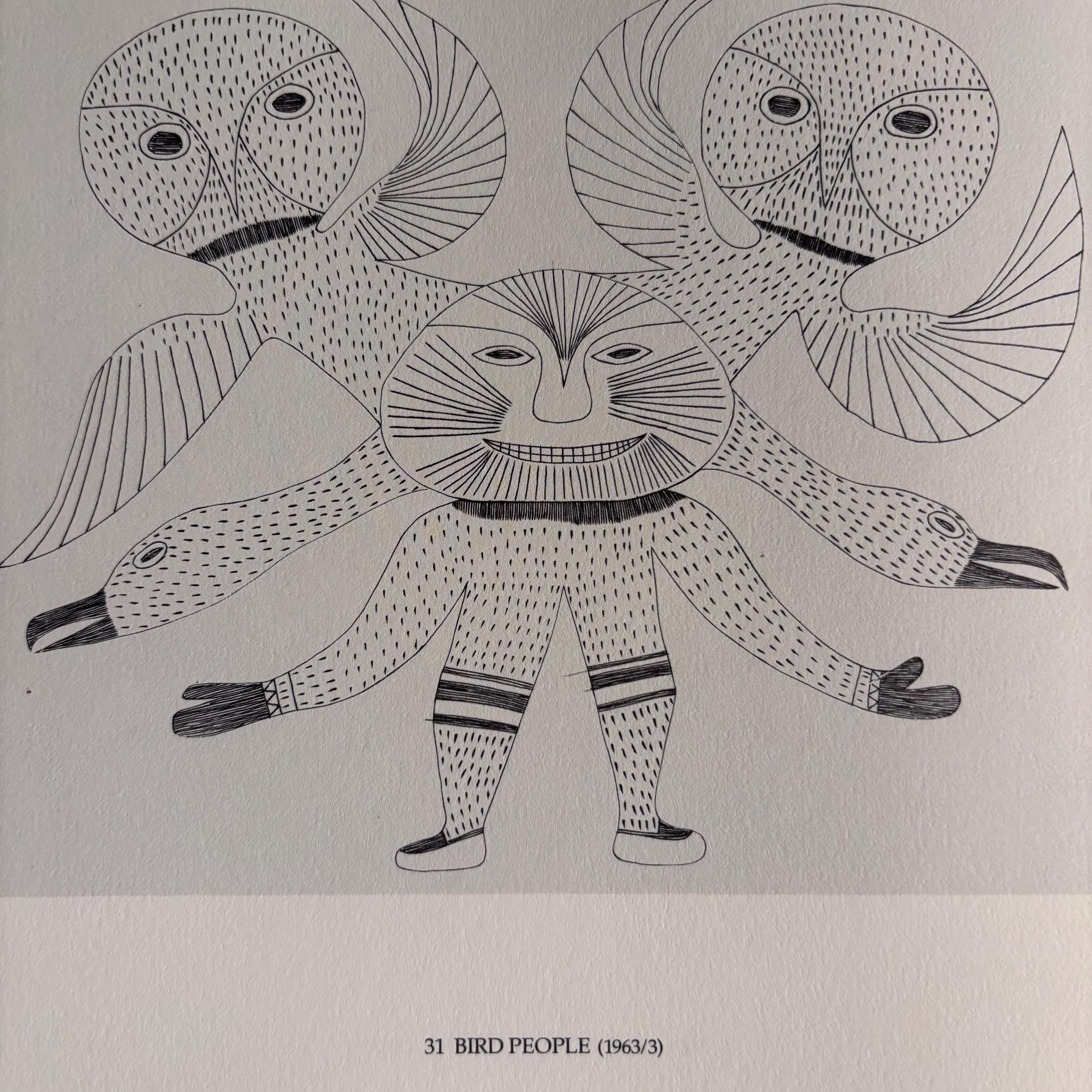 Bird People by Kenojuakk | Stone Cut | Cape Dorset Baffin Island
