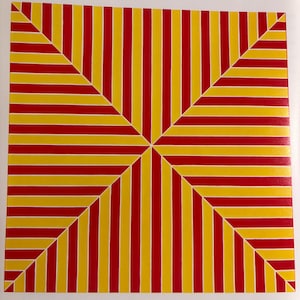 Frank Stella Sidi Ifni, Published Lithograph 1970 Gift for modern art lover Minimalism Framable wall art