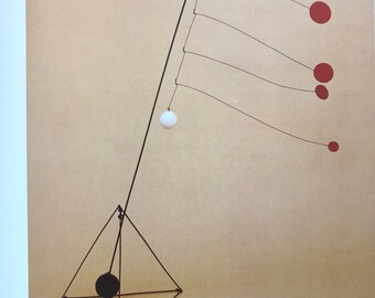 Calder, Calderberry Bush | Modern Abstract Mobile | Original Published Litho | Gift for art lover |