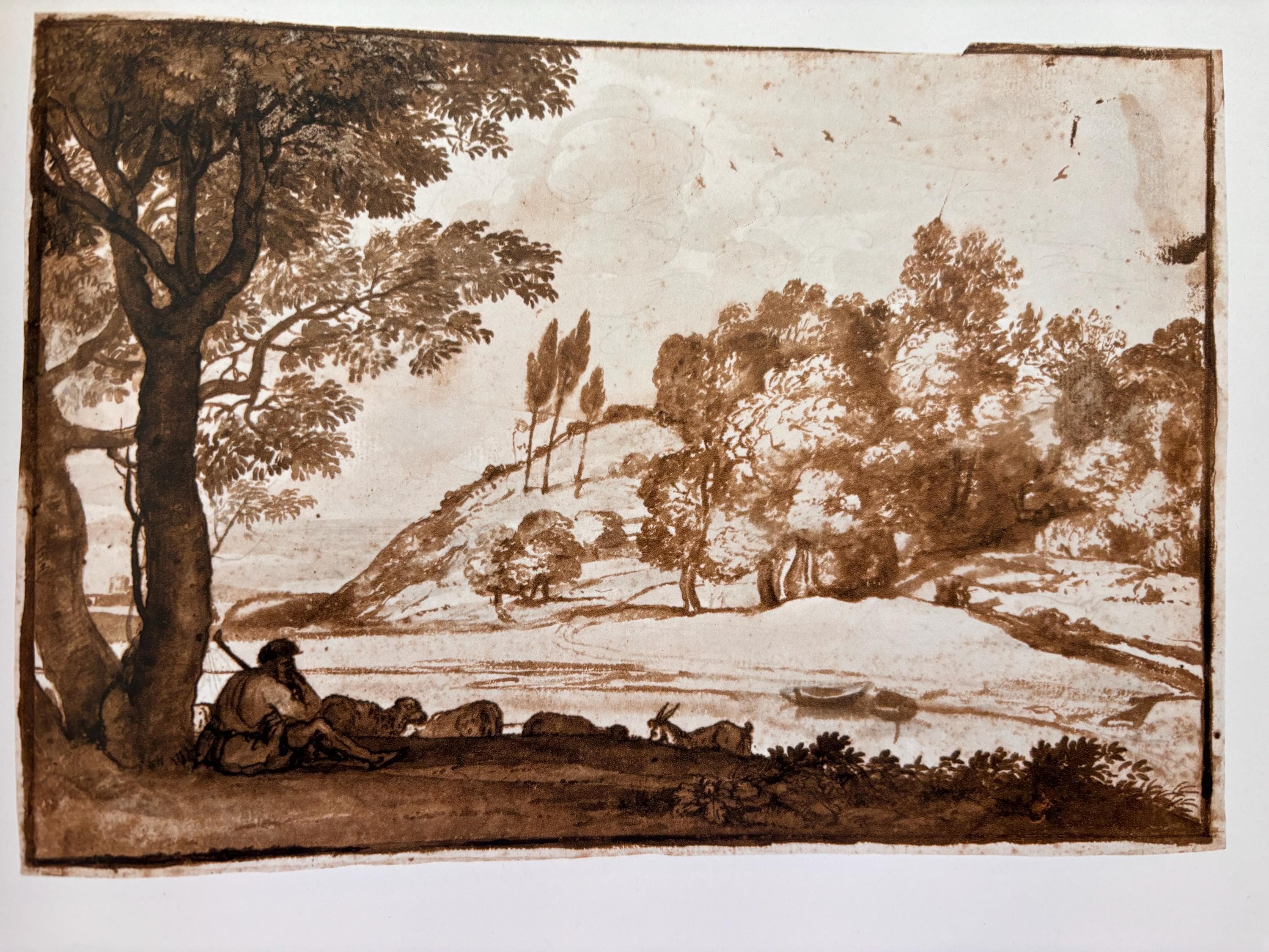Claude Lorrain, Pastoral Landscape | Italian Renaissance | Framable for art lovers | Original Published Lithography