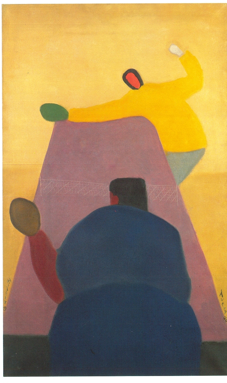 Milton Avery Ping Pong 11 by 14 in Giclee Print modern art Abstract Expressionism framable art perfect gift