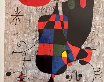 ミロ、太陽の前の人物と犬 | 出版されたリトグラフ | ファイン