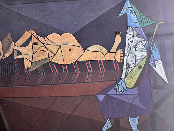 Vintage 1950 Picasso “Aubade” Lithograph Art Print Vintage 1950 Picasso “Aubade” Lithograph Art Print