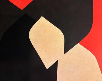 Victor Vasarely, Ortiz | Vintage Print 1971 | Op Art | Modern Wall Art