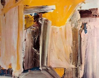 De Kooning, Door to the River | Vintage print 1979 | Abstract Style | Framable wall decor