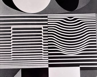 Victor Vasarely, Sur-Ris | Vintage Published Lithograph | Op Art | Modern Wall Art