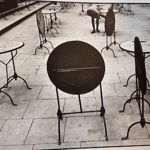 Henri Cartier-Bresson | Florenz Italien Outdoor Cafe 1933 | Schwarz und Weiß | Vintage Publizierte Lithographie | Bereit zum Rahmen | Wandkunst