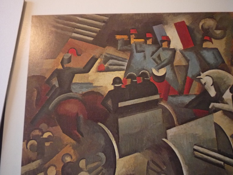 Roger de La Fresnaye Artillery Cubist Art ephemera Paris 1943 gift for art lovers framable French school of art early 20th century image 2