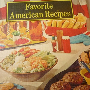 Vintage Book - Favorite American Recipes -  by Tabasco - 1960s home style hot - Cookbook Collectible
