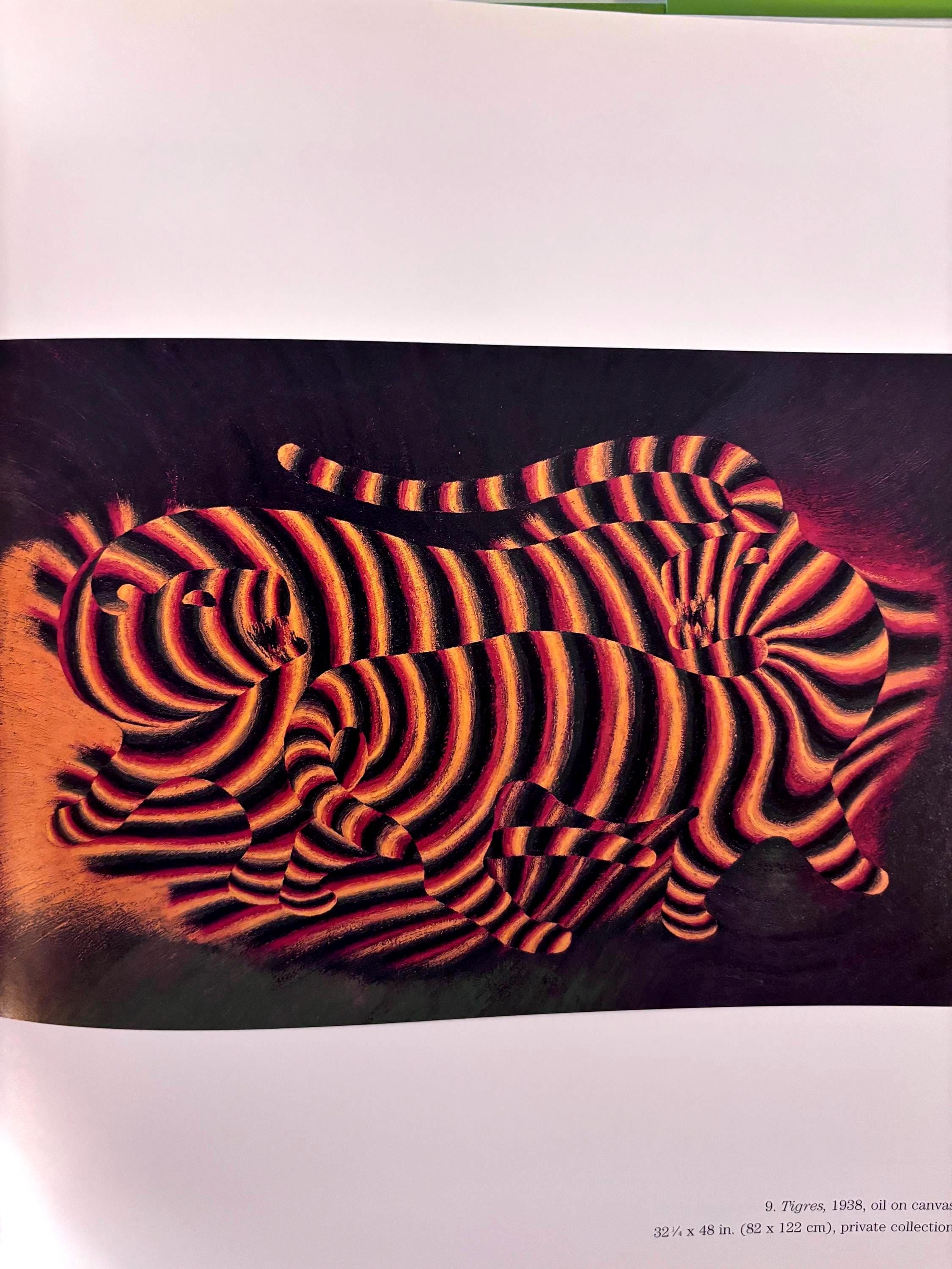 Victor Vasarely, Tigers | Vintage Published Lithograph | Op Art