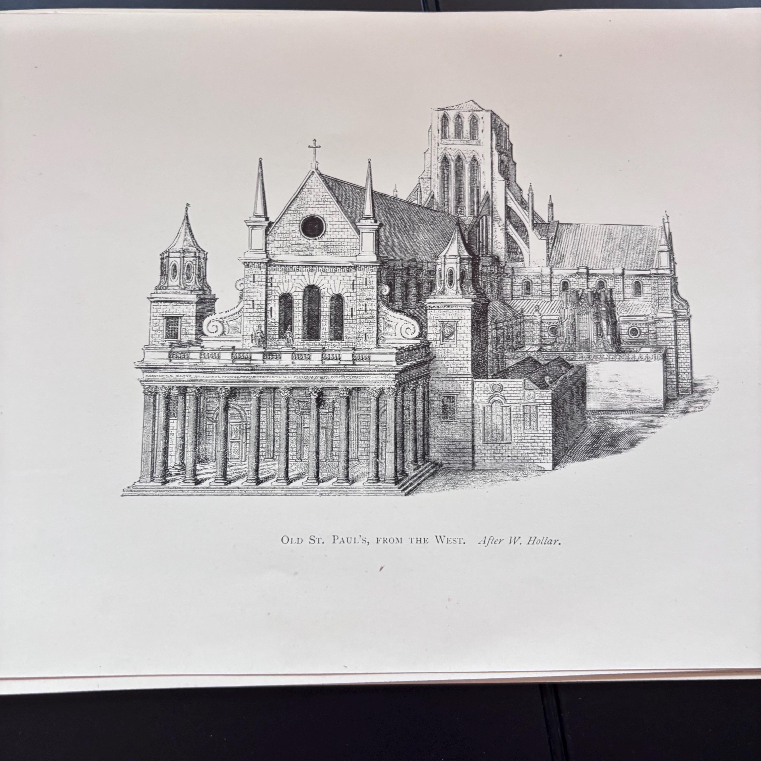 Old St. Pauls Cathedral London View From the West | 1904 Published