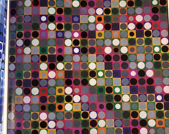 Victor Vasarely, 0644 Mezoe / Litografía vintage publicada / Arte óptico / Arte mural moderno / Arte mural enmarcable del siglo XX