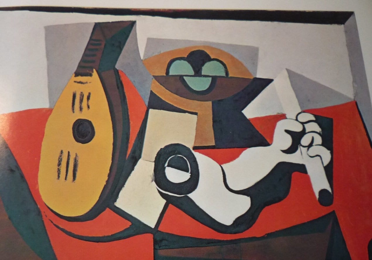 ピカソ プラスチックの腕を持つ静物画 1925年 - キュビズムアート 額装