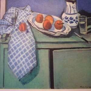 Matisse - Martwa natura na zielonym bufecie - 8 na 10 wydruk artystyczny giclee prezent dla miłośników sztuki nowoczesnej Wybierz rozmiar przy kasie