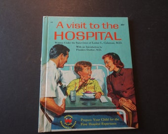 Een bezoek aan het ziekenhuis, Wonder Book Series 1958, eerste editie door Frances Chase