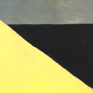 Milton Avery Sand Meer Himmel Giclée-Kunstdruck moderne Kunst abstrakter Expressionismus Meer gerahmte Kunst schwarz gelb grau