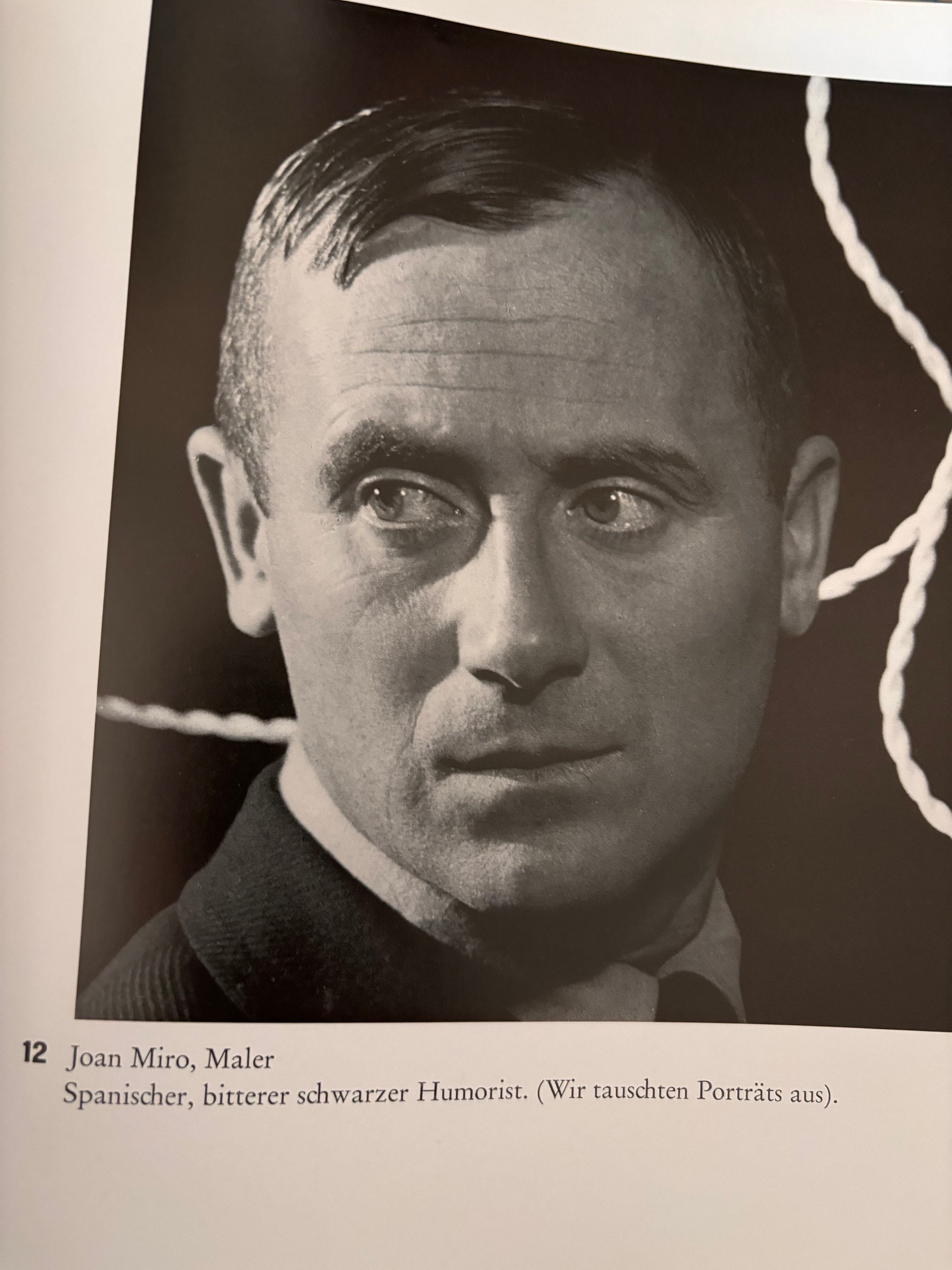 Man Ray, Joan Miro Portrait | Original Published Lithograph