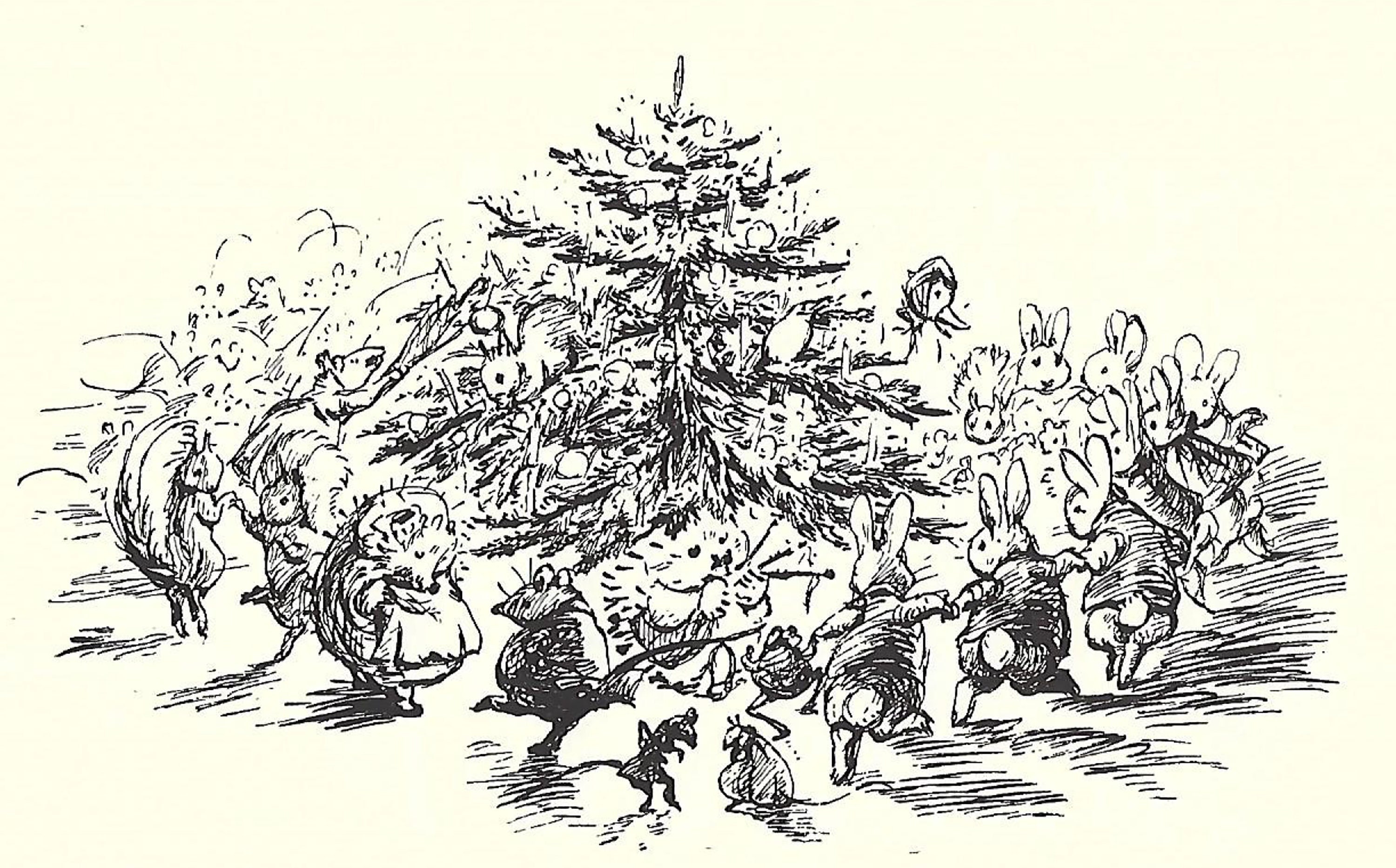 Wedgwood Beatrix Potter Peter Rabbit Merry Christmas 1988 Collectors - View #2