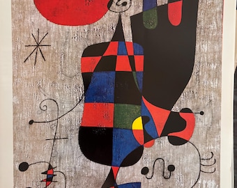 Miro 抽象画 サイン入り Miro 抽象画 サイン入り