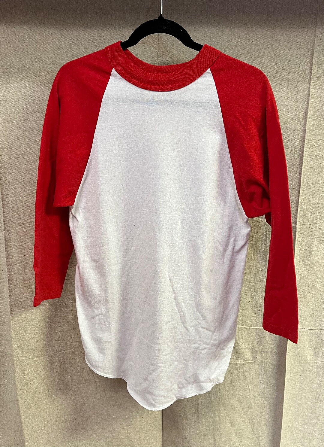 Red and White Blank Retro Baseball Tee 3/4 Sleeve Etsy