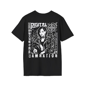 Gothic Cyberpunk T-Shirt: Glitchcore Alt Girl Fashion